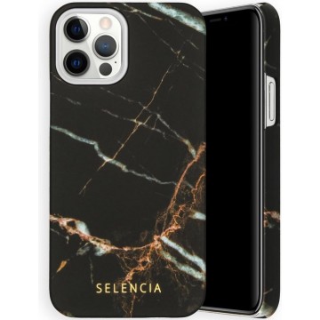 Maya Fashion Backcover voor de iPhone 12, iPhone 12 Pro - Marble Black