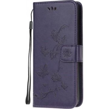 Samsung Galaxy S20 Plus Hoesje - Vlinder Book Case - Paars