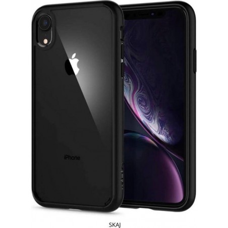 Apple iPhone 11 Pro Max Hoesje - Anti Shock Hybrid Case  - Transparant - Dubbele Rand - Hardcase - Zwart