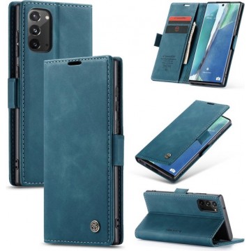 CASEME Wallet Hoesje voor Samsung Galaxy Note 20 - Blauw