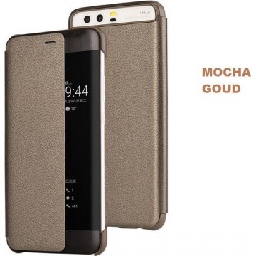 View Flip Smart Cover voor Huawei P10 – Mocha Goud