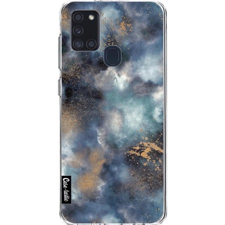 Samsung Galaxy A21s (2020) hoesje Smokey Dark Marble Casetastic softcover case