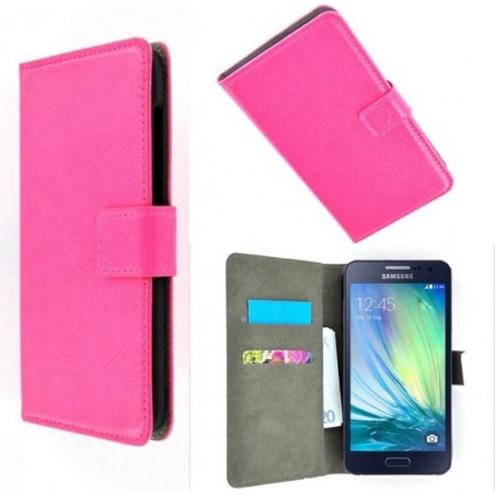 Pearlycase Slim Wallet Book case hoesje Roze - Samsung Galaxy A5 SM-A500F