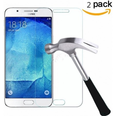 2X Samsung Galaxy J7 2017 Glazen tempered glass / Screenprotector  (0.3mm