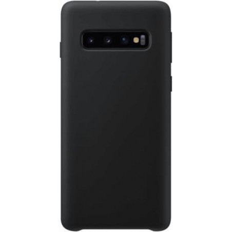 Siliconen cover / hoesje voor Samsung Galaxy S10 | ZWART