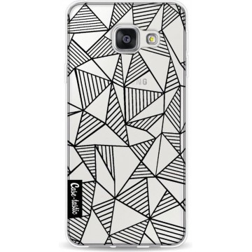 Casetastic Abstraction Lines Black Transparent - Samsung Galaxy A3 (2016)
