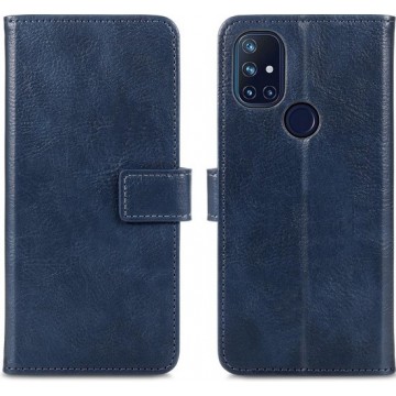 iMoshion Luxe Booktype OnePlus Nord N10 5G hoesje - Donkerblauw