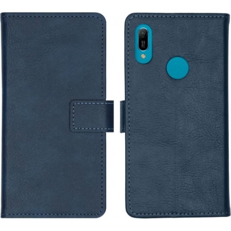 iMoshion Luxe Booktype Huawei Y6 (2019) hoesje - Donkerblauw