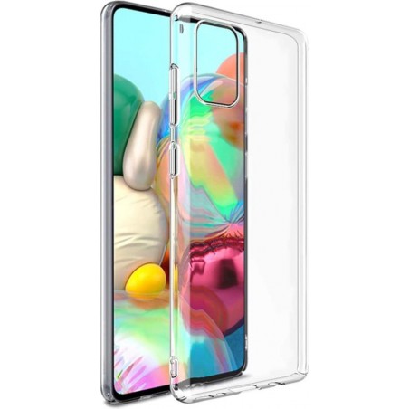 Samsung A71 Hoesje Transparant - Samsung A71 Siliconen Hoesje Case Cover Doorzichtig