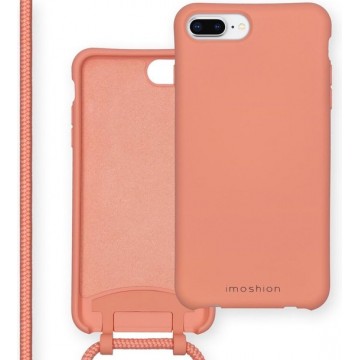 iMoshion Color Backcover met afneembaar koord iPhone 8 Plus / 7 Plus / 6(s) Plus hoesje - Peach