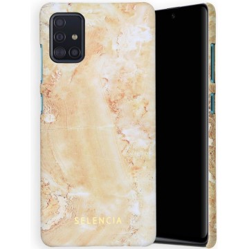 Selencia Maya Fashion Backcover Samsung Galaxy A51 hoesje - Marble Sand