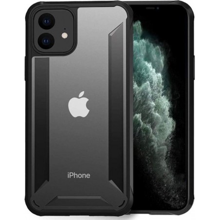 IYUPP iPhone 11 Pro Bumper Hoesje Zwart Shockproof Telefoonhoesje