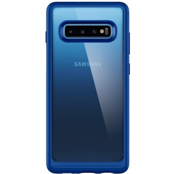 Spigen Ultra Hybrid Backcover Samsung Galaxy S10 hoesje - Blauw