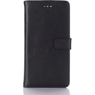 Huawei P9 Retro Style Wallet Flip Case Zwart