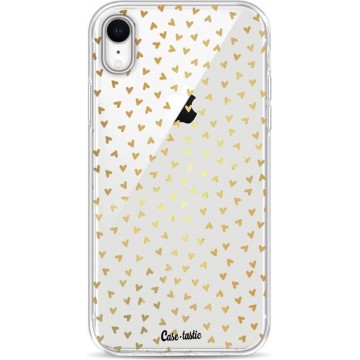 Apple iPhone XR hoesje Golden Hearts Transparant Casetastic softcover case
