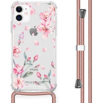 iMoshion Design hoesje met koord voor de iPhone 11 - Bloem - Roze