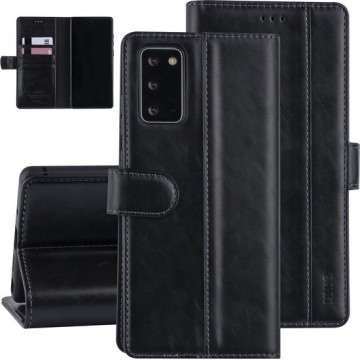 Samsung Galaxy Note 20 Zwart Booktype hoesje - PU leather