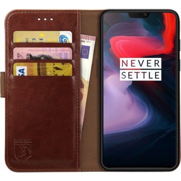 Rosso Element OnePlus 6 Hoesje Book Cover Bruin
