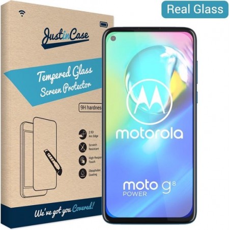 Just in Case Tempered Glass Motorola Moto G8 Power Protector - Arc Edges