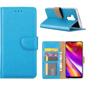 Xssive Hoesje voor LG G7 - Book Case - geschikt voor 3 pasjes - Turquoise