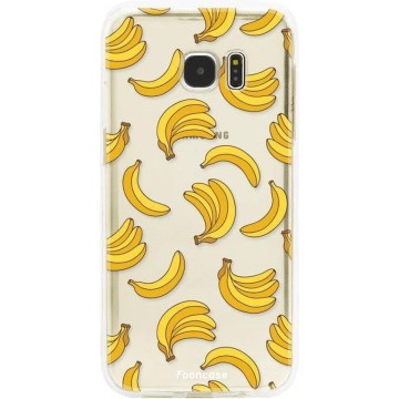 FOONCASE Samsung Galaxy S7 Edge hoesje TPU Soft Case - Back Cover - Bananas / Banaan / Bananen