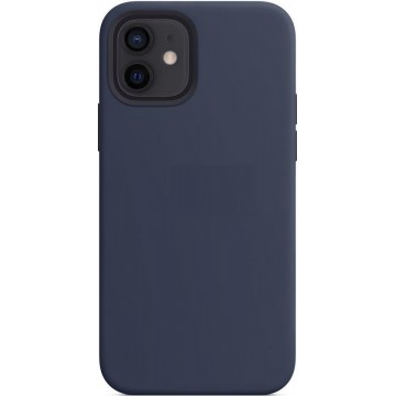 Pixiu Siliconenhoesje voor iPhone 12 Pro - iPhone 12/12 Pro hoesje - Geen Magsafe - Blauw