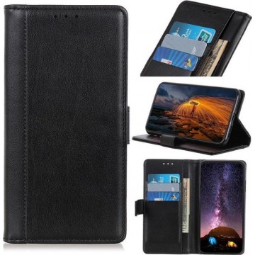 Sony Xperia 10 II hoesje, Luxe wallet bookcase, Zwart - Telefoonhoesje geschikt voor: Sony Xperia 10 II