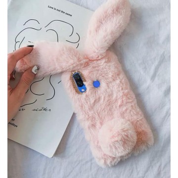 Bunny telefoonhoesje - konijnen hoesje - Huawei P20 Lite - Roze