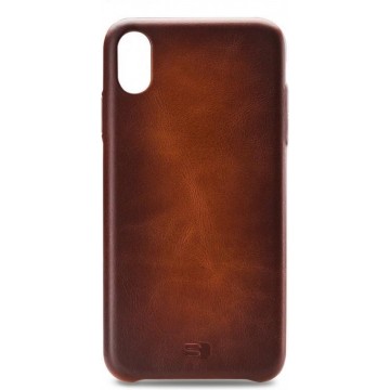 Senza Desire Leather Cover Apple iPhone XR Burned Cognac