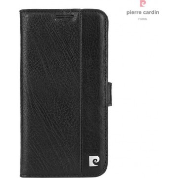 Pierre Cardin Lederen Bookcase Hoesje Samsung Galaxy S6 - Zwart
