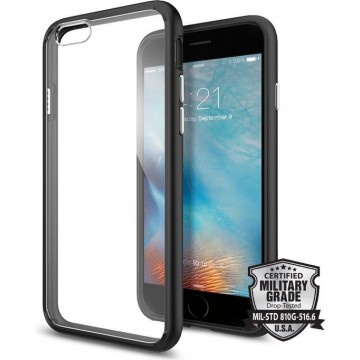 Spigen Ultra Hybrid voor Apple iPhone 6/6s Back Cover - Zwart