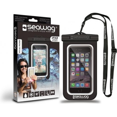Seawag Waterdichte Smartphone Beschermhoes Zwart/wit 5,7 Inch
