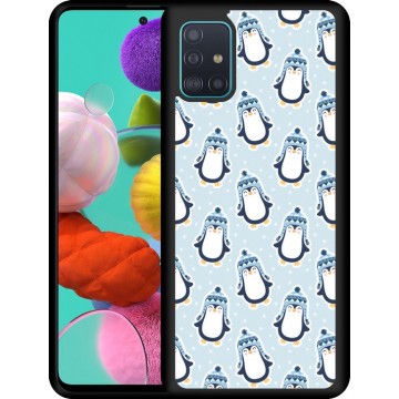 Galaxy A51 Hardcase hoesje Pinguins