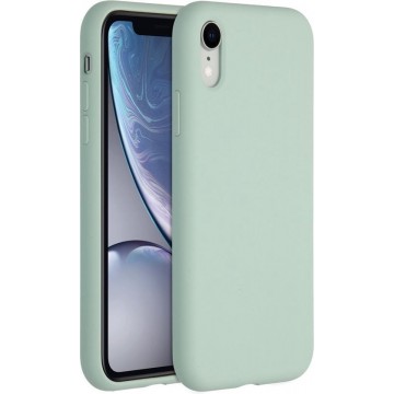 Accezz Liquid Silicone Backcover iPhone Xr hoesje - Sky Blue