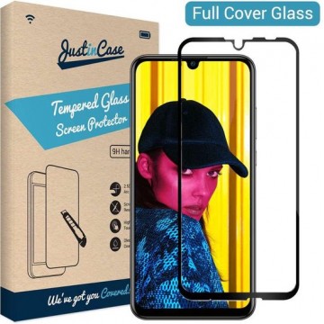 Just in Case Full Cover Tempered Glass Huawei P Smart 2019 Protector - Black