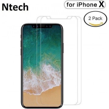 2 pack Screenprotector / Anti-Scratch Tempered Glass  (0.3mm) iPhone X / Xs