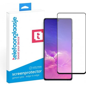 Samsung Galaxy S10 Lite Screenprotector Glas - Edge to Edge - Galaxy S10 Lite Screen protector - Screenprotector S10 Lite