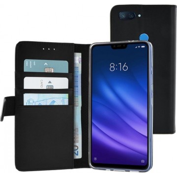 Azuri Xiaomi Mi 8 Lite hoesje - Walletcase - Zwart