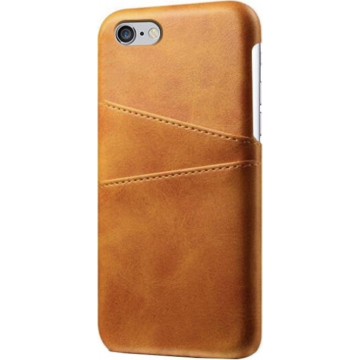 Apple iPhone 5 / 5s / SE Card Case | Bruin | PU Leren Back Cover | Wallet | Pasjeshouder