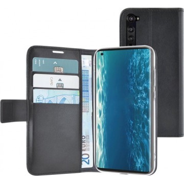 Azuri Motorola Edge hoesje - Walletcase - Zwart