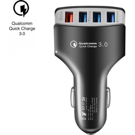 4SAFE Universele USB autolader - Qualcomm 3.0 Quick Charge - 4 poorts -  Smartphones en tablets