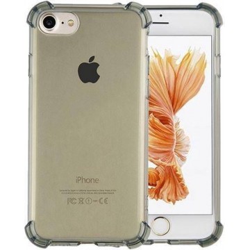 Backcover Shockproof TPU 1.5mm - Telefoonhoesje - Hoesje voor Apple iPhone SE 2020/8/7 - Transparant Zwart
