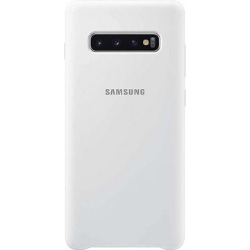 Samsung silicone cover - wit - voor Samsung Galaxy S10 Plus