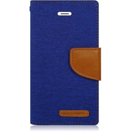 Apple iPhone SE 2020 Denim Bookcase - Blauw - Spijkerstof - Portemonnee hoesje