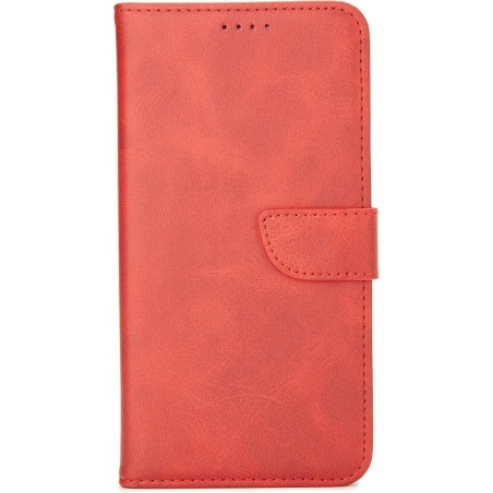 iPhone XR hoesje - Wallet Book Case - Magnetische sluiting - Ruimte voor 3 (bank)pasjes - Rood