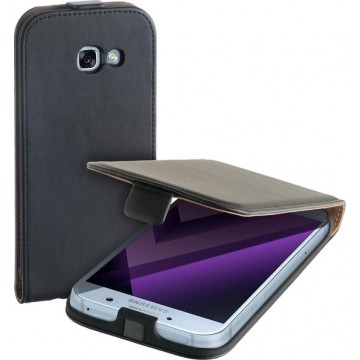 MP Case zwart eco lederen flip case voor Samsung Galaxy A5 2017 flip cover
