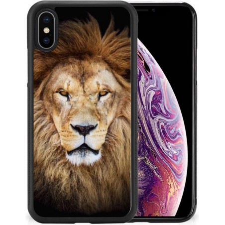 Hoesje iPhone Xs Max Back Cover Leeuw