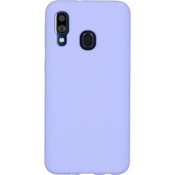 Accezz Liquid Silicone Backcover Samsung Galaxy A40 hoesje - Paars