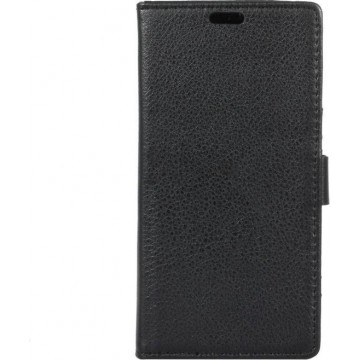 Shop4 - Nokia 5 Hoesje - Wallet Case Grain Zwart