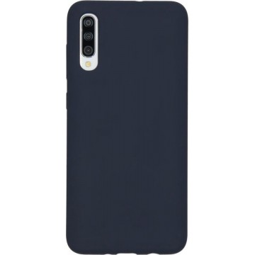 Accezz Liquid Silicone Backcover Samsung Galaxy A70 hoesje - Blauw